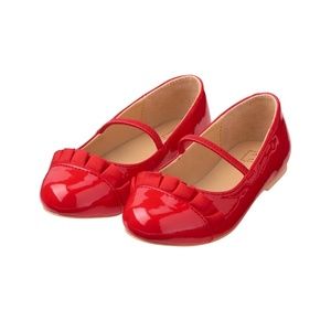 NWT Janie and Jack red dress shoes in sz 4